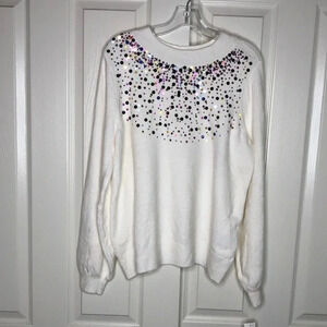 CHARTER CLUB Sequined Holiday Sweater
